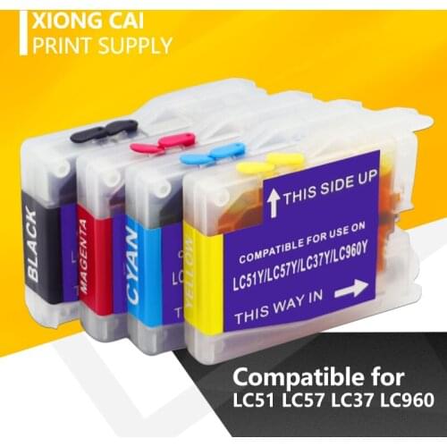 LC10 LC37 LC51 LC57 LC960 LC970 LC1000 refill ink Catridge for Brother DCP-130C DCP-330C 340CN MFC-685CW MFC-845CW MFC-885CW