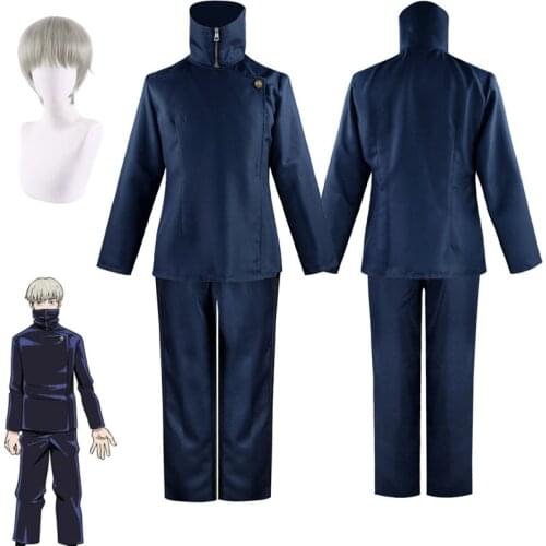 Anime Jujutsu Kaisen Hanger Inumaki Toge Cosplay Costume Halloween Uniform Men Women Top Pants Outfits