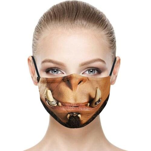 Hot Clown Jack Troll Zombie Pumpkin Adult Masks Men Women Unisex Halloween Breathable Street Sports Dust-proof Cotton Cloth Mask