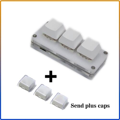 Mechanical Keyboard With Software OSU! Keyboard For Windows 3 Key Gaming Keyboard Programming Hot swap for shortcut PS/ Draw