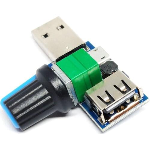 Mini USB Fan Air Volume Speed Controller Stepless Regulator Reducing Noise Multi-stall Adjustment Governor Module