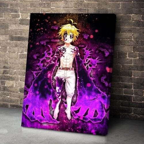 Modular HD Prints The Seven Deadly Sins Pictures Anime Canvas Painting Home Decoration Wall Art For Living Room Poster Framework
