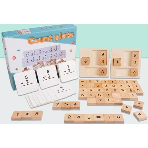 Montessori Educational Wooden Toys Kids Mathematical Column Calculation Board Teaching Aid Students Educational Toy