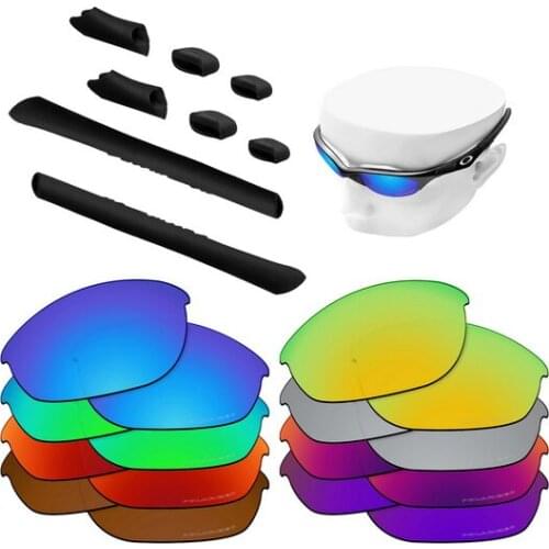 OOWLIT Anti-Sea Water Replacement Lenses&Rubber Kit for-Oakley Half Jacket Etched Polarized Sunglasses