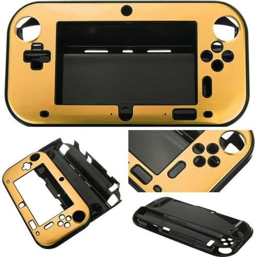 Durable Aluminum Controller Case WIIU Metal Brushed Handheld Game Case Anti-scratches Protector Cover Крышка геймпада