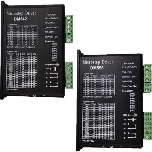 Stepper motor controller DM542 DM556 2-phase digital stepper motor controller 18-48 VDC 57 86 series motor is 4.2A