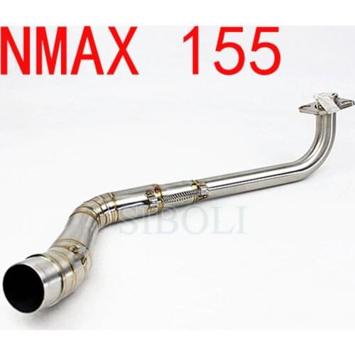 Motorcycle Exhaust Link Pipe For YAMAHA NMAX 125 155 Motorbike Exhaust Pipes Connect Pipe Middle Pipe AK115