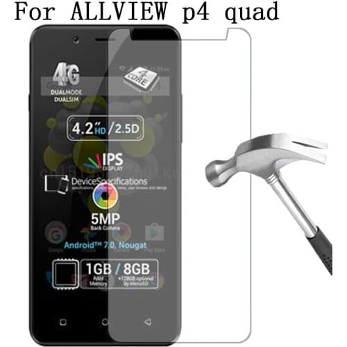 Ultra Thin Tempered Glass For ALLVIEW P43 Easy p4 pro quad P42 A5 READY p4 eMagic Toughened Screen Film Protective Screen