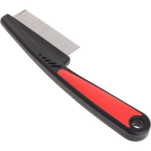 Pet Grooming Comb Teeth Shedding Hair Flea Lice Removal Brush Dog Cat Supplies