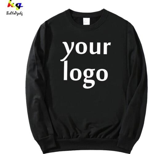 Custom logo sweatshirt wholesale men and women sweatshirt long sleeve printing logo picture text spring and autumn jacket