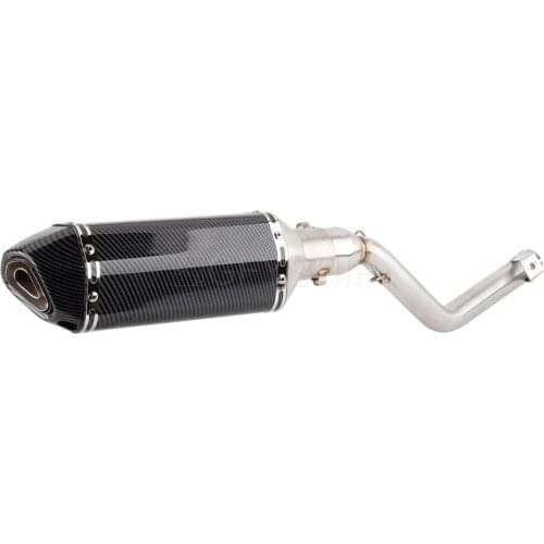 For Keeway TX 125 2012 to 2020 2021 TX125 Enduro / SM 12-21 TX 125 Escape Slip-on Motorcycle Exhaust Muffler With Mid Link Pipe