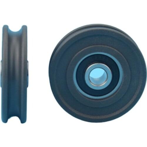 1pcs 8x45x11.5mm Low noise high loading 628RS U Groove sliding door roller wheel delrin POM nonstandard bearing u type pulley