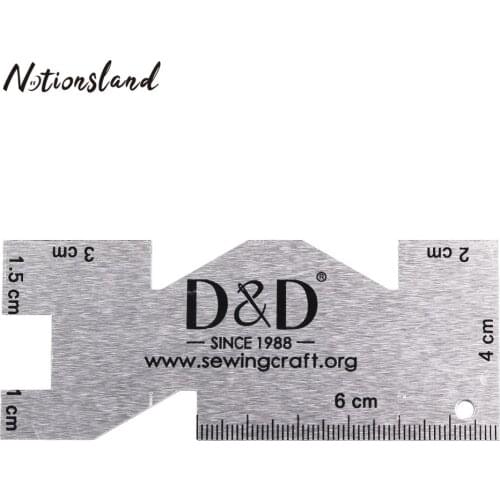 1PC Metal Measuring Gauge Quilting Rulers High Quality Sewing Patchwork Ruler DIY Fabric Craft Sewing Accessories