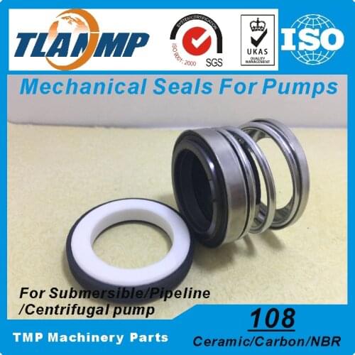 108-25 Mechanical Seals (Material: Carbon/Ceramic/NBR) Shaft Size 25mm Single Spring Pump Seal Used in Clean/Waste Water,Oil