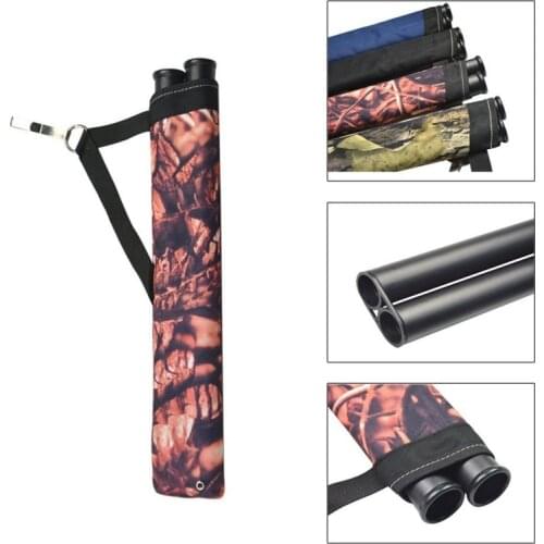 2 Tube Arrow Quiver Clip Hip Waist Holder Bag Bow Hunting Clasp Hunting Archery Arrow Bag Arrow Organizer Bag Drop shipping