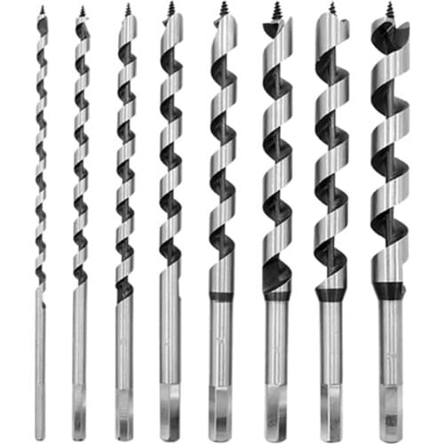 8Pcs Multifunctional Woodworking Support Drill with Wooden Boxed 6/8/10/12/14/16/18/20mm High Carbon Steel Hand Tools