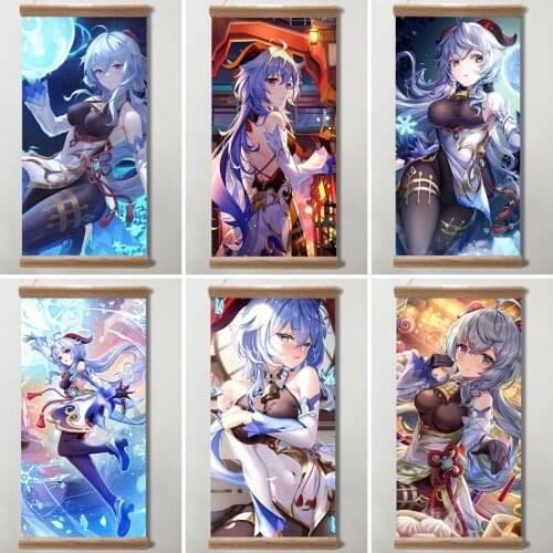 Anime Posters Genshin Impact Posters Canvas Painting Gan Yu Game Posters Wall Art Picture Decoration for Living Room Decor