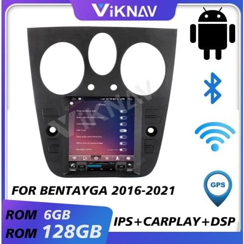 Car gps navigation multimedia player for Bentayga 2016-2021 android car radio auto audio tape recorder head unit autoradio