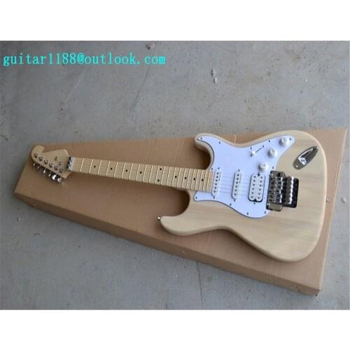 Free shipping new 6 string double wave electric guitar with basswood body with no paint made in China 1953