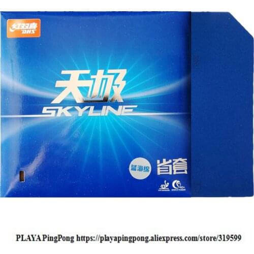 DHS Skyline 40+ TG 2 Provincial Blue Sponge Control + Spin Pips-In Table Tennis PingPong Rubber With Sponge