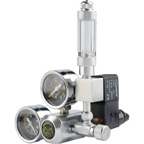 DIY Aquarium CO2 Regulator Magnetic Solenoid Kit Check Valve Fish Tank Accessories CO2 Control System Reactor Generator Set