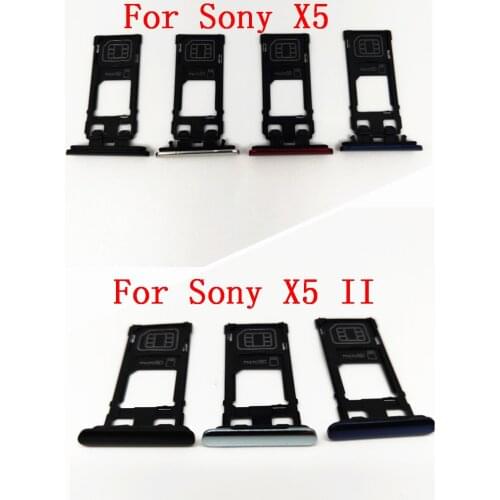For Sony Xperia 5 / X5 J8210 J9210 /Xperia 5 II SO-52A Sim Card Tray Holder Slot with Side Plug Part
