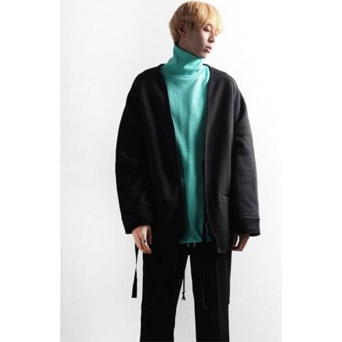 Emeo functional wind Daopao coat mens trend Ninja Chinese autumn solid color casual loose jacket