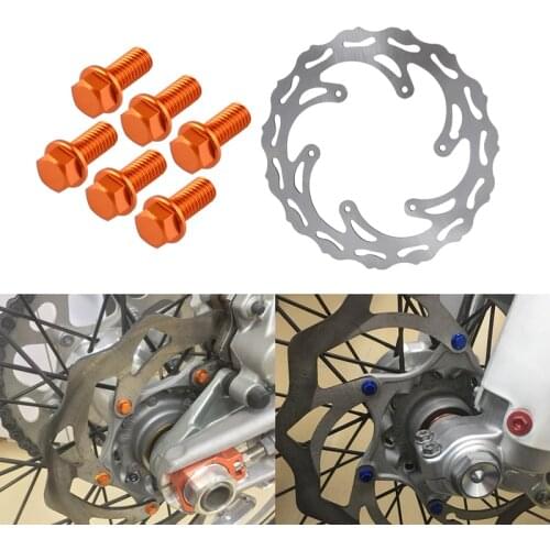 NICECNC Front Brake Disc Rotor Screw Bolts Kit For KTM 125 150 200 250 300 350 450 500 SX XC SXF EGS EXC XCF XCW EXC-F XCF-W Etc