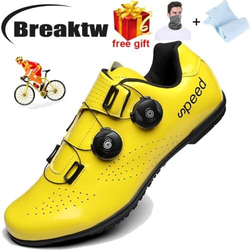 Summer Cycling Sports Shoes Mens Mountain Bike SPD Self-locking Shoes Road Bike Lock Shoes Endurance Race Womens Cycling Shoes