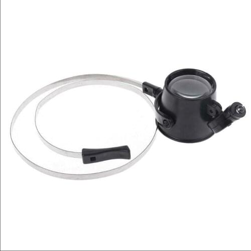 Jeweler Watch Repair Magnifier 15X Loupe Lens Eye Mask Type Loupe Magnifying Glass With LED Light For Jewelry Watch Repair
