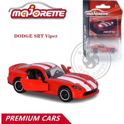 Majorette 1/64 PREMIUM Series DODGE SRT Viper Car Hot Pop Kids Toys Motor Vehicle Diecast Metal Model