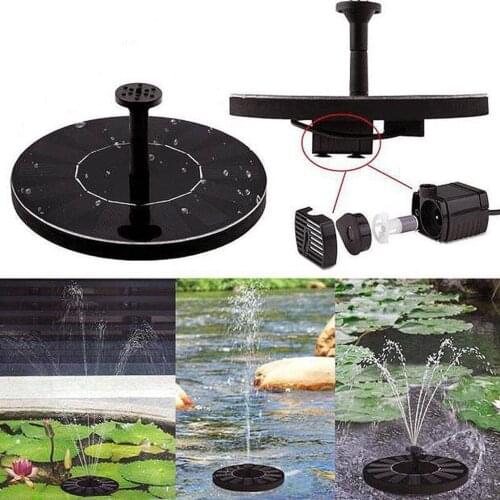 Mini Solar Powered Bird Bath Fountain Pump for Pond, Pool, Garden, Fish Tank, Aquarium