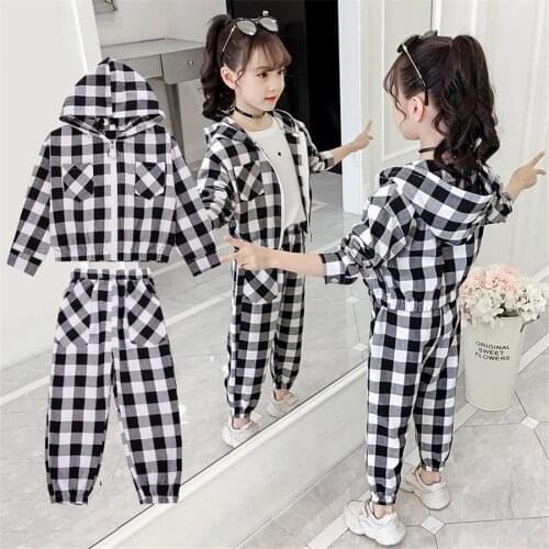 Fashion Girl Clothes spring autumn Sweatshirt Pants 2Pcs Outfit Kids Tracksuit Set Teenager Children Girls Clothing Sports Suit