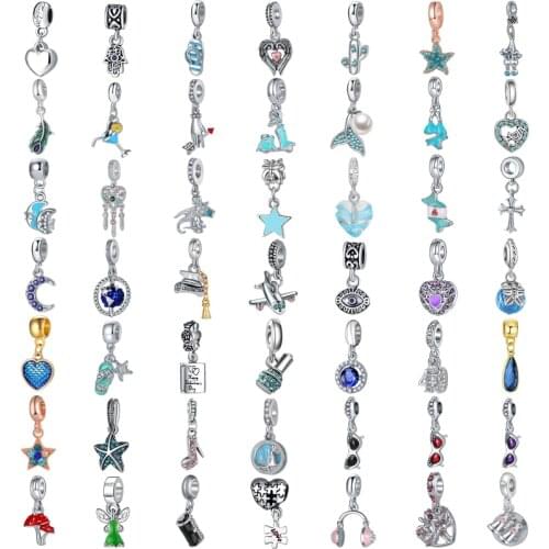 New Fashion Charm Original Sunglasses Candy Mushroom Wine Glass Pendant Fits Original Pandora Ladies Bracelet Jewelry Gift