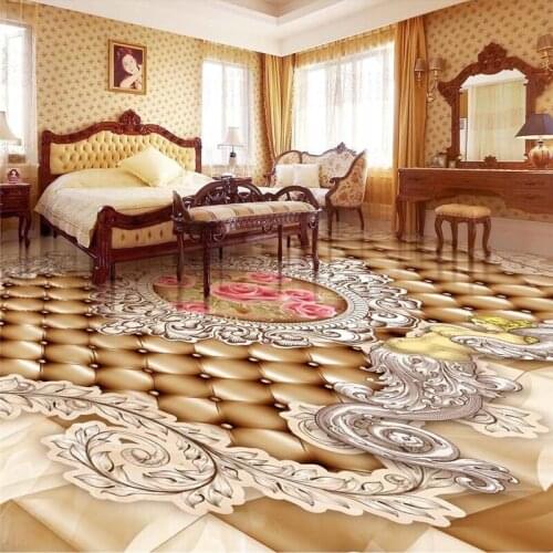 Beibehang Customized Photo Wallpaper Large Mural Wallpapers Premium HD European Style Angels Rose 3D Floor Tiles,papel de parede
