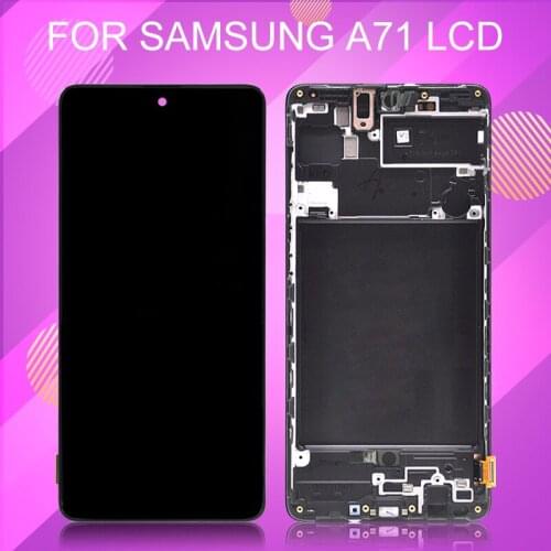 Catteny For Samsung Galaxy A71 LCD With Touch Panel Screen Digitizer A715F A715 Display Assembly Free Shipping With Frame