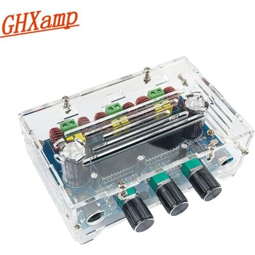 GHXAMP TPA3116D2 Digital Power Amplifier Board 2.1 Channel Bluetooth 5.0 Audio Amplifier 50W*2+100W For Home Active Speakers 1PC