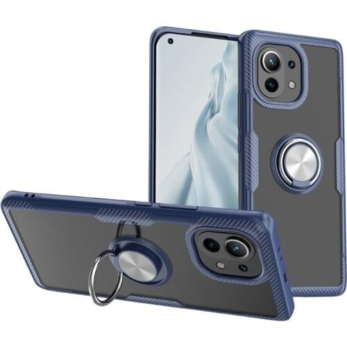 For Redmi Note 9 Pro Max 8T 7 10X 9 S 9A 9C K30S Case Ring Holder For Xiaomi Mi 11 Mi 10 Mi 9 10T Poco F3 M3 X3 Shockproof Cover