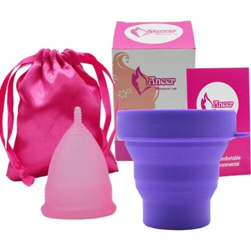 Silicone Menstrual Cup women Lady menstrual period cup Coppetta Mestruale Coupe feminine hygiene menstrual cup S/L
