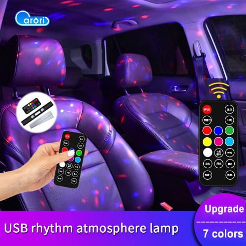 LED Car Atmosphere Light Ambient Lamp RGB Strip Light With Remote USB Music Control Multiple Modes Auto Interior Decorative Lamp