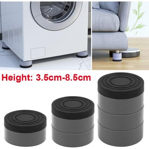 Universal Anti-Vibration Pads for Washing Machine Rubber Mat Pad Dryer Refrigerator Legs Base Fixed Non-Slip Pad