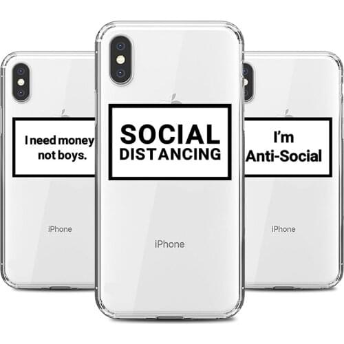 Funny Letter Quote Phone Case for IPhone 12 Mini 11 Pro SE X XS MAX XR 8 7 6s Plus Covers Soft TPU Silicone Back Shell Fundas