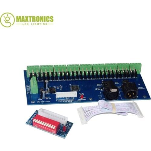 1pcs DC12V-24V WS-DMX-27CH-DIPC dimmer 1A*27CH LED decoder led controller for lights Free shipping