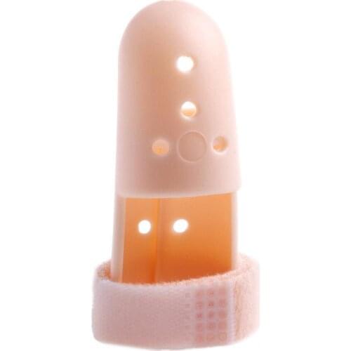 1Pc Plastic Pain Relief Finger Splint Corrector Finger Injury Pain Splint DIP Joint Mallet Support Brace Protection