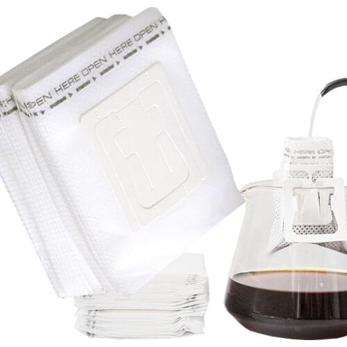50-200 Pcs Drip Coffee Filter Bag Portable Hanging Ear Style Coffee Filters Paper Home Office Travel Brew Coffee and Tea Tools