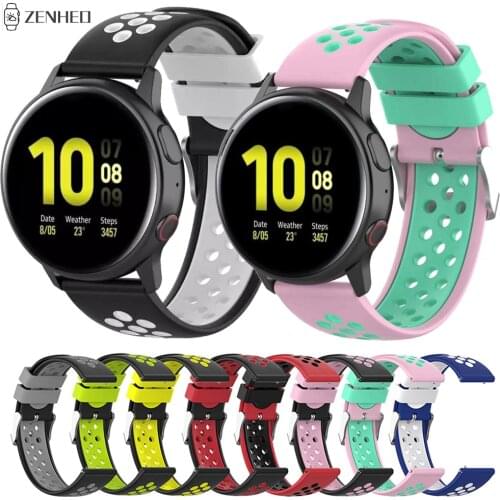 20mm Sports Silicone Strap For Sumsung Galaxy Watch Active 2 40mm 44mm Smart Watch Band for Sumsung Galaxy Watch 42mm