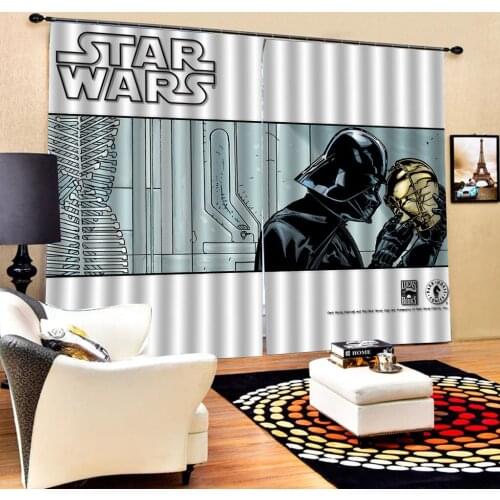 Star Wars 3D Blackout Curtains Disney Boys Bedroom Living Room Kitchen Computer Room Home Decoration for Children Kids Gifts