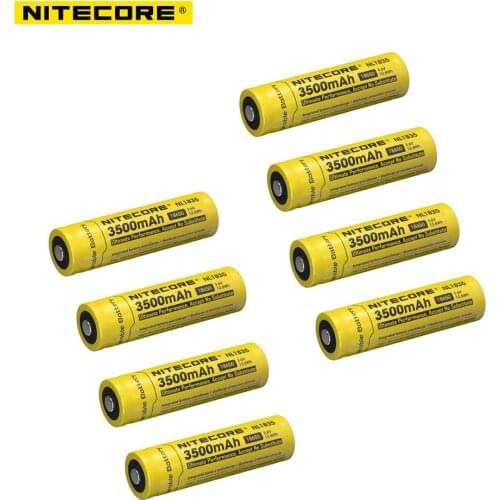 Nitecore NL1835 18650 3500mAh version NL1834 3.7V 12.6Wh Rechargeable Li-on Battery