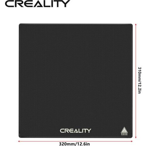 CREALITY 3D Ender-3 Max Hotbed Glass Carborundum Platform Build Surface Glass Plate 310*320*4mm for Ender-3 Max 3D Printer