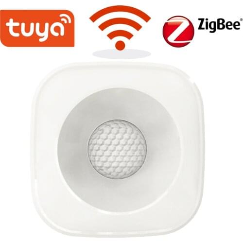 Tuya ZigBee/WiFi PIR Motion Sensor Wireless Infrared Detector Security Burglar Alarm Sensor Smart life APP Control Compatible